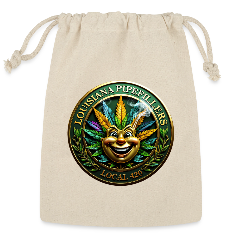 LOUISIANA PIPEFILLERS LOCAL 420 Reusable Gift Bag - Natural