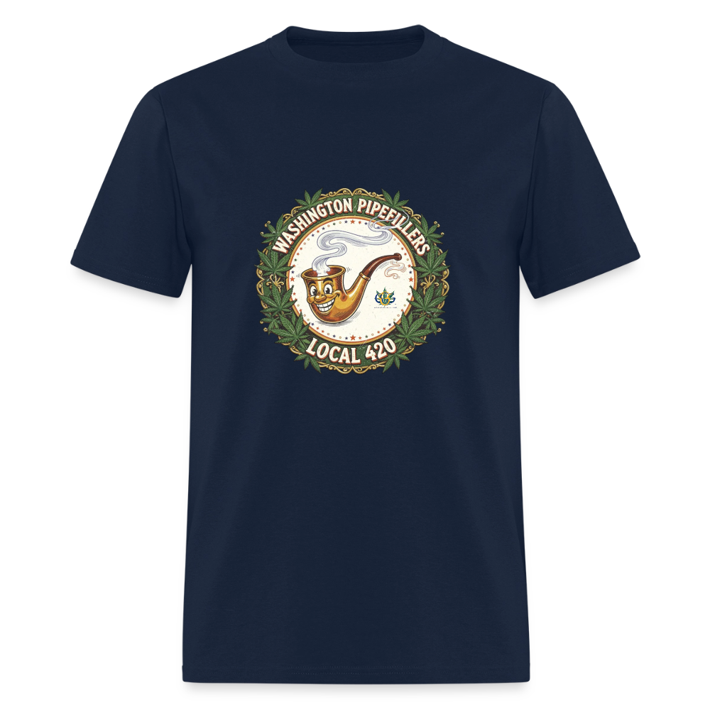 WASHINGTON PIPEFILLERS LOCAL 420 Men's T-Shirt - navy