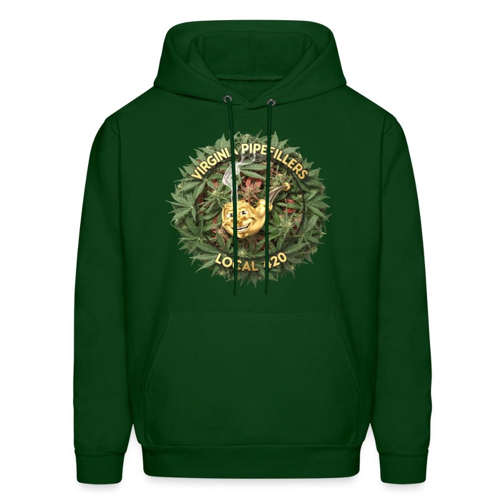VIRGINIA PIPEFILLERS LOCAL 420 F/B DESIGN Men's  Hoodie - forest green