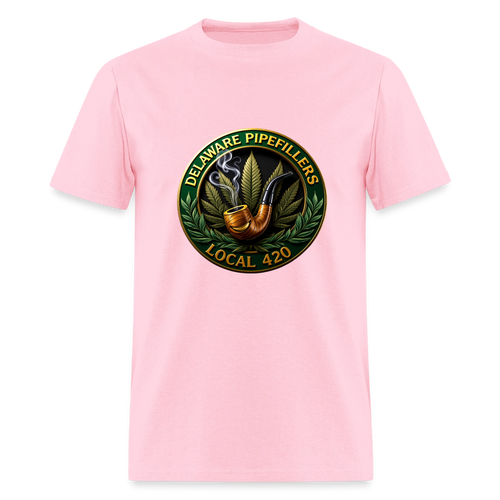 DELAWARE  PIPEFILLERS LOCAL 420 Men's T-Shirt - pink