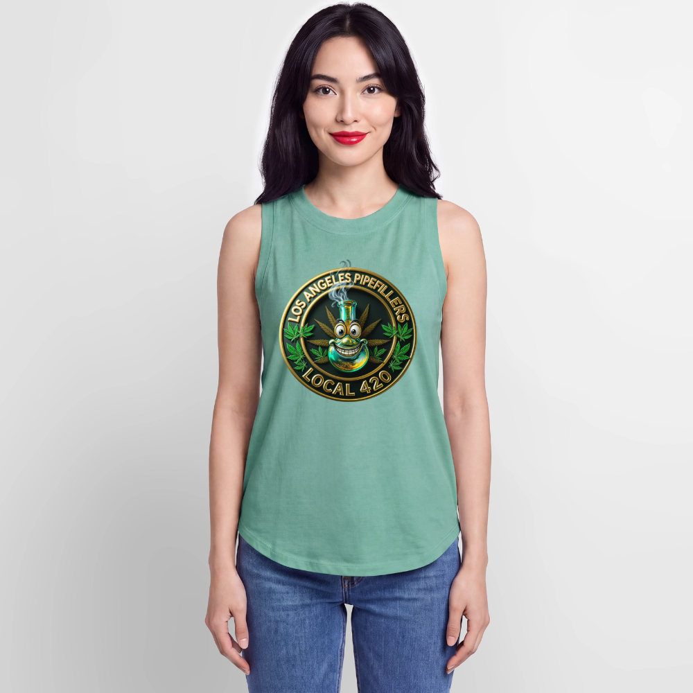 LOS ANGELES PIPEFILLERS LOCAL 420 Women's Relaxed Tank Top - saltwater