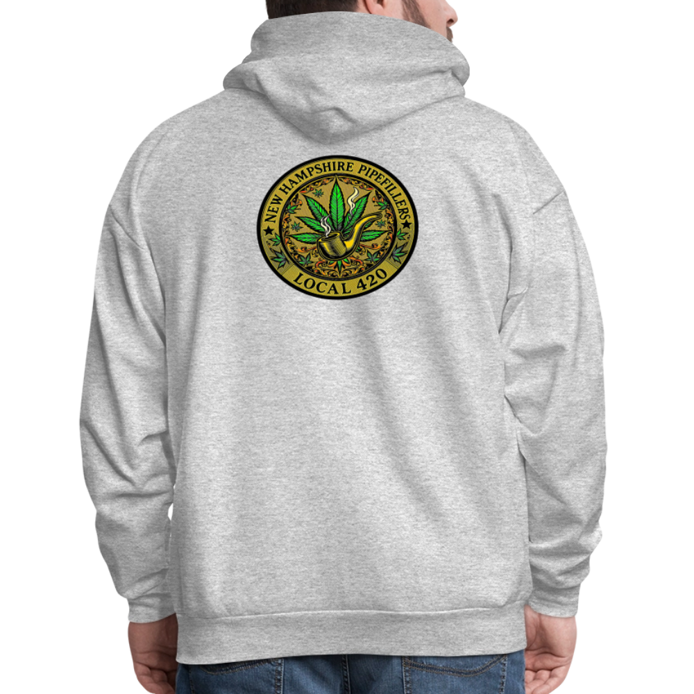 NEW HAMSHIRE PIPEFILLERS LOCAL 420 Men's Hoodie - heather gray