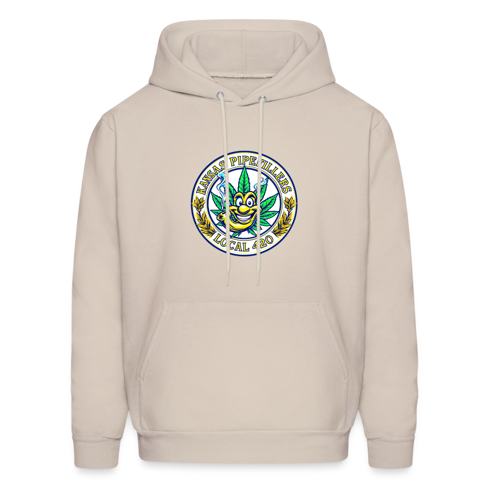 KANSAS PIPEFILLERS LOCAL 420 F/B DESIGNS Men's Hoodie - Sand