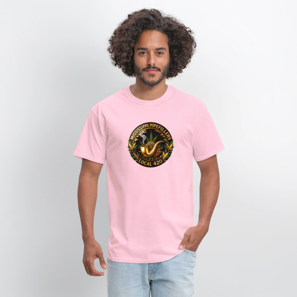MISSISSIPPI PIPEFILLERS LOCAL 420 Men's T-Shirt - pink