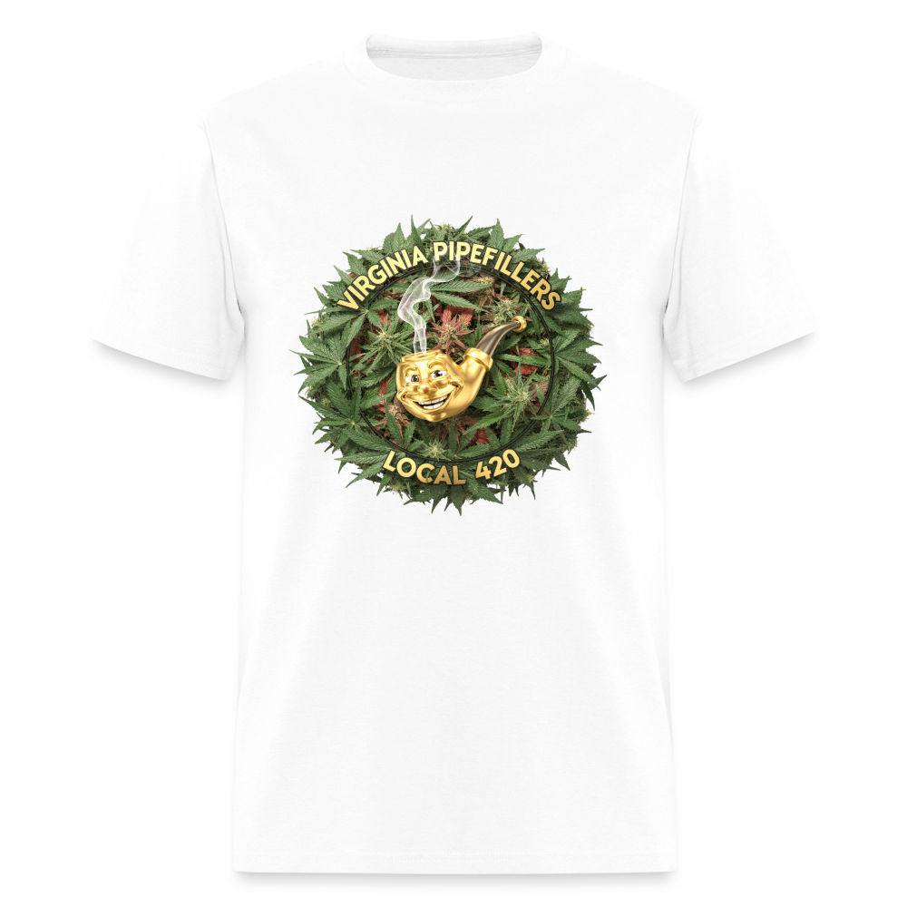 VIRGINIA PIPEFILLERS LOCAL 420 Men's T-Shirt - white