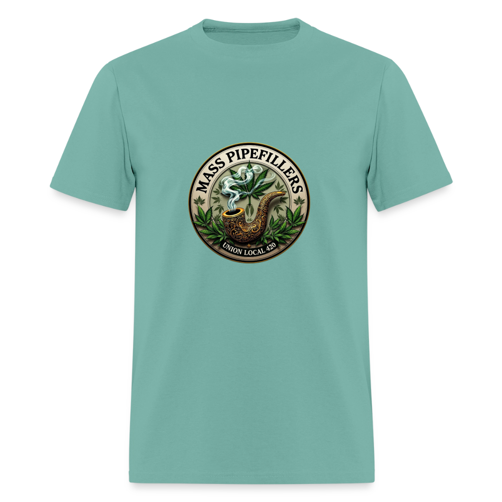 MASS PIPEFILLERS UNION LOCAL 420 Men's T-Shirt - aquatic
