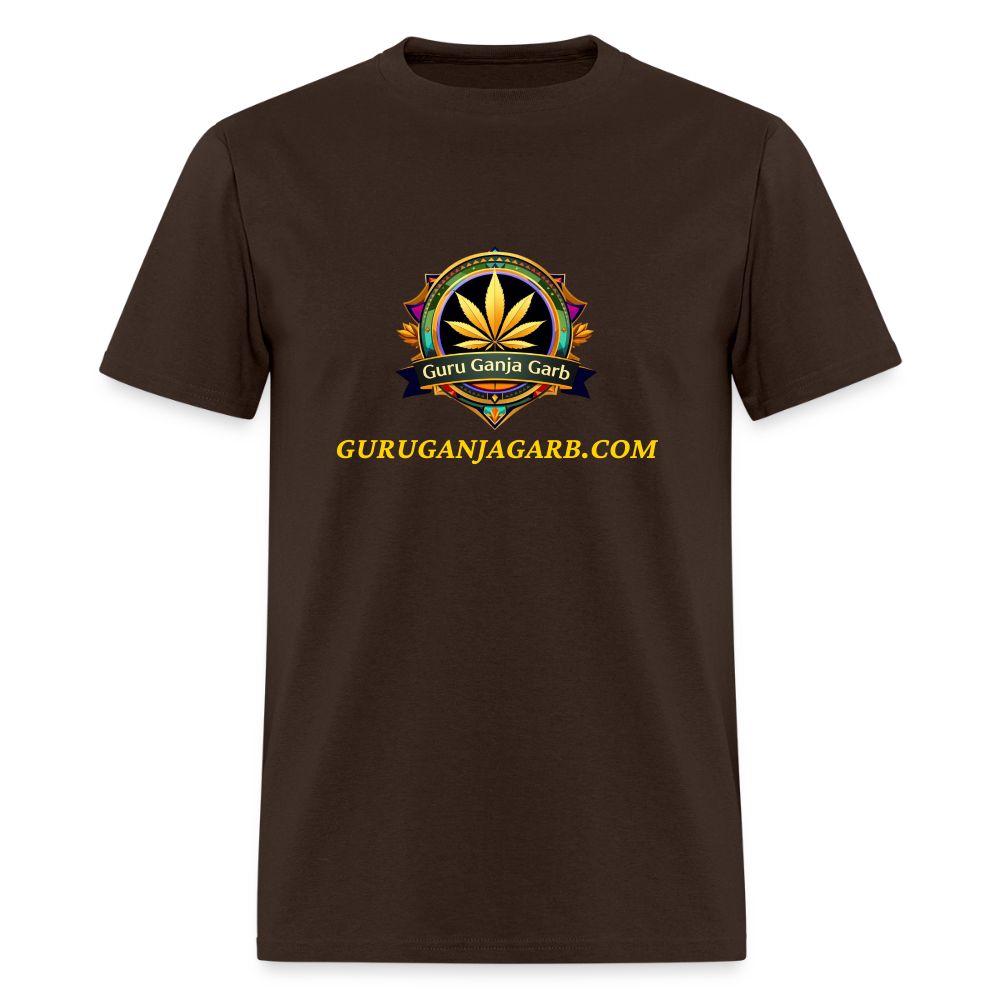 GURU GANJA GARB LOGO W SITE Men's T-Shirt - brown