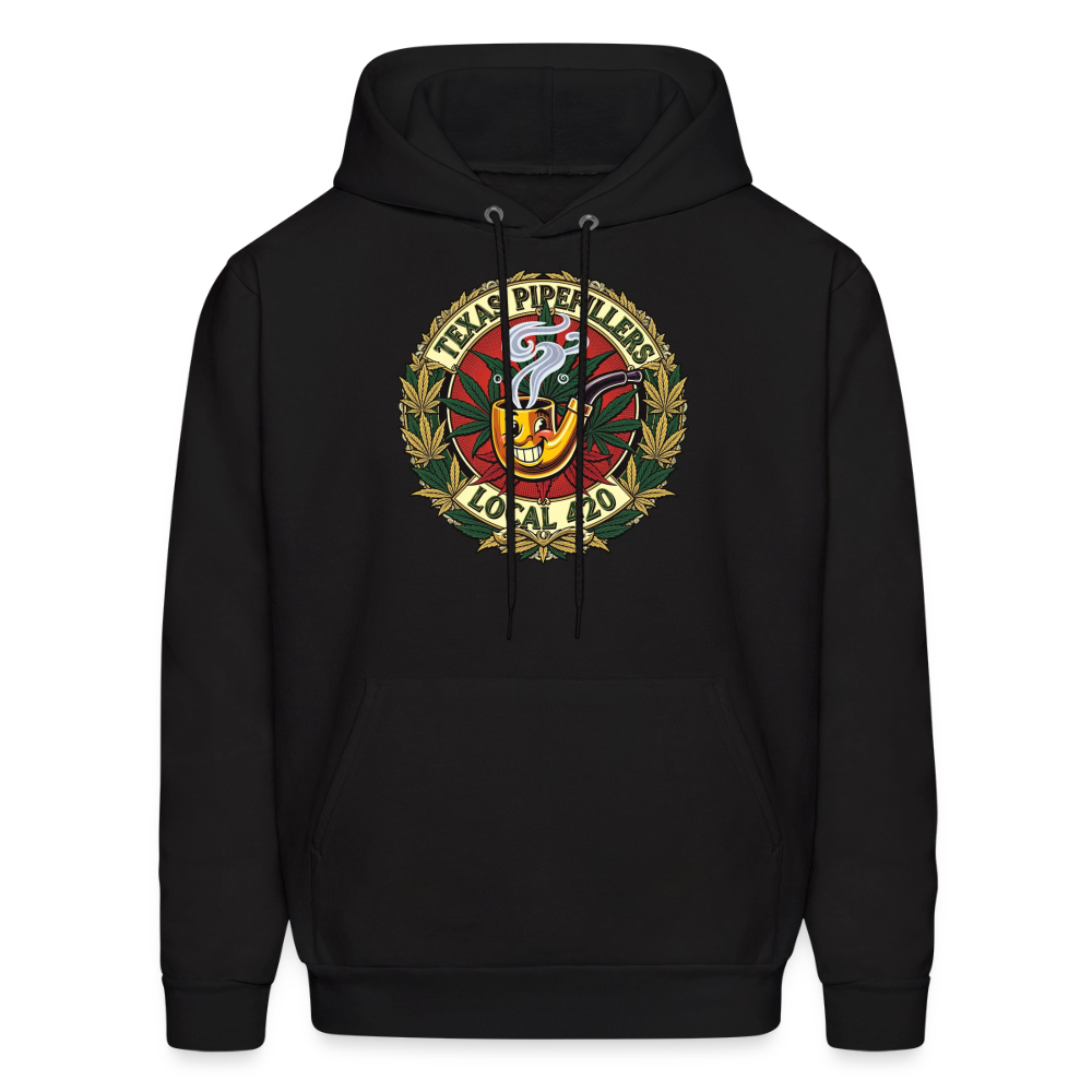 TEXAS PIPEFILLERS LOCAL 420 F.B DESIGN Men's Hoodie - black