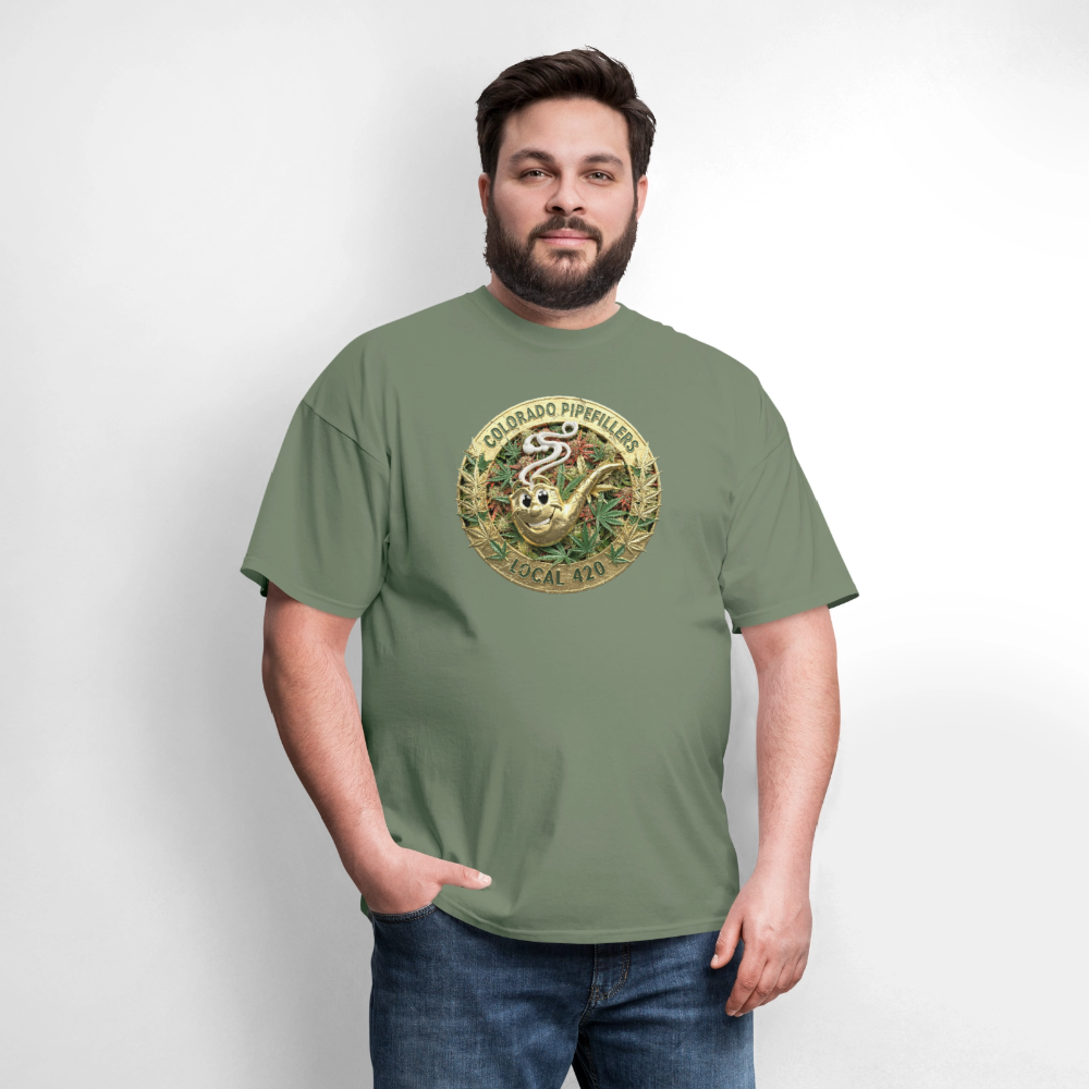 COLORADO PIPEFILLERS LOCAL 420 Men's T-Shirt - military green