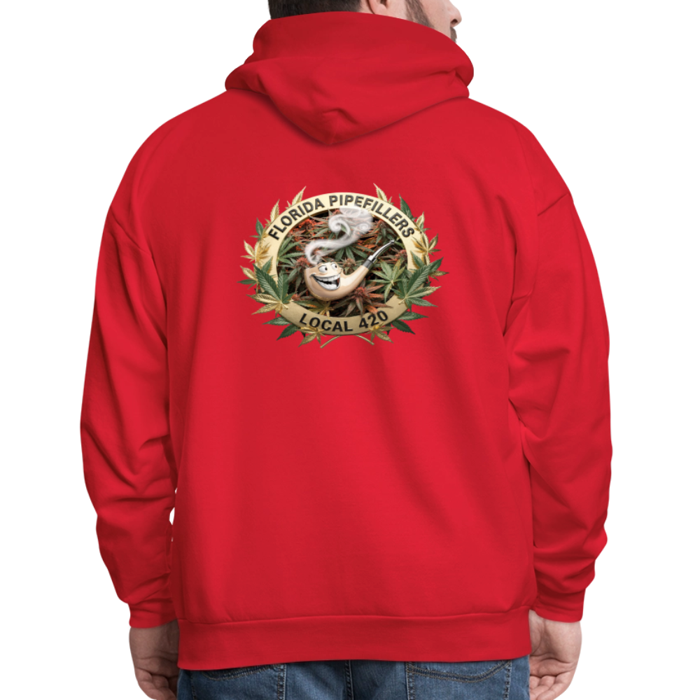 FLORIDA PIPEFILLERS LOCAL 420 F/B DESIGN Men's Hoodie - red