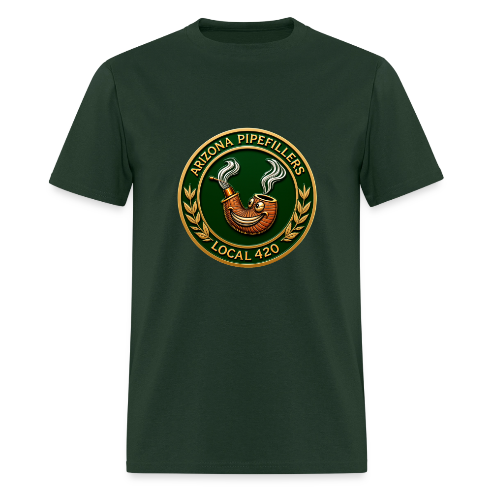 ARIZONIA PIPEFILLERS LOCAL 420 Men's T-Shirt - forest green