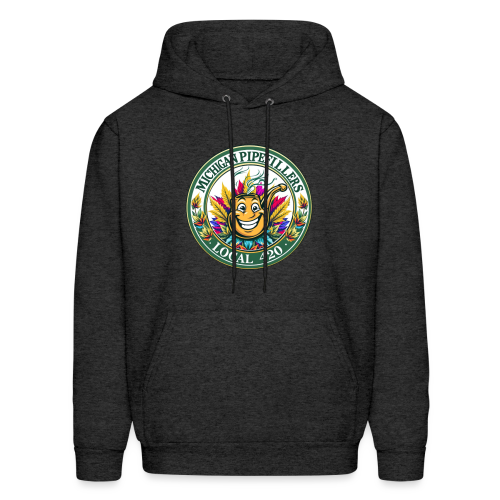 MICHIGAN PIPEFILLERS LOCAL 420 Men's Hoodie - charcoal grey