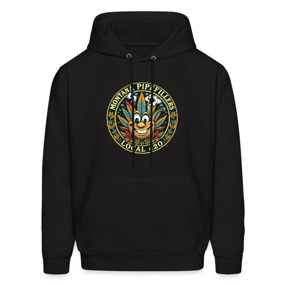 MONTANA PIPEFILLERS LOCAL 420 Men's Hoodie - black