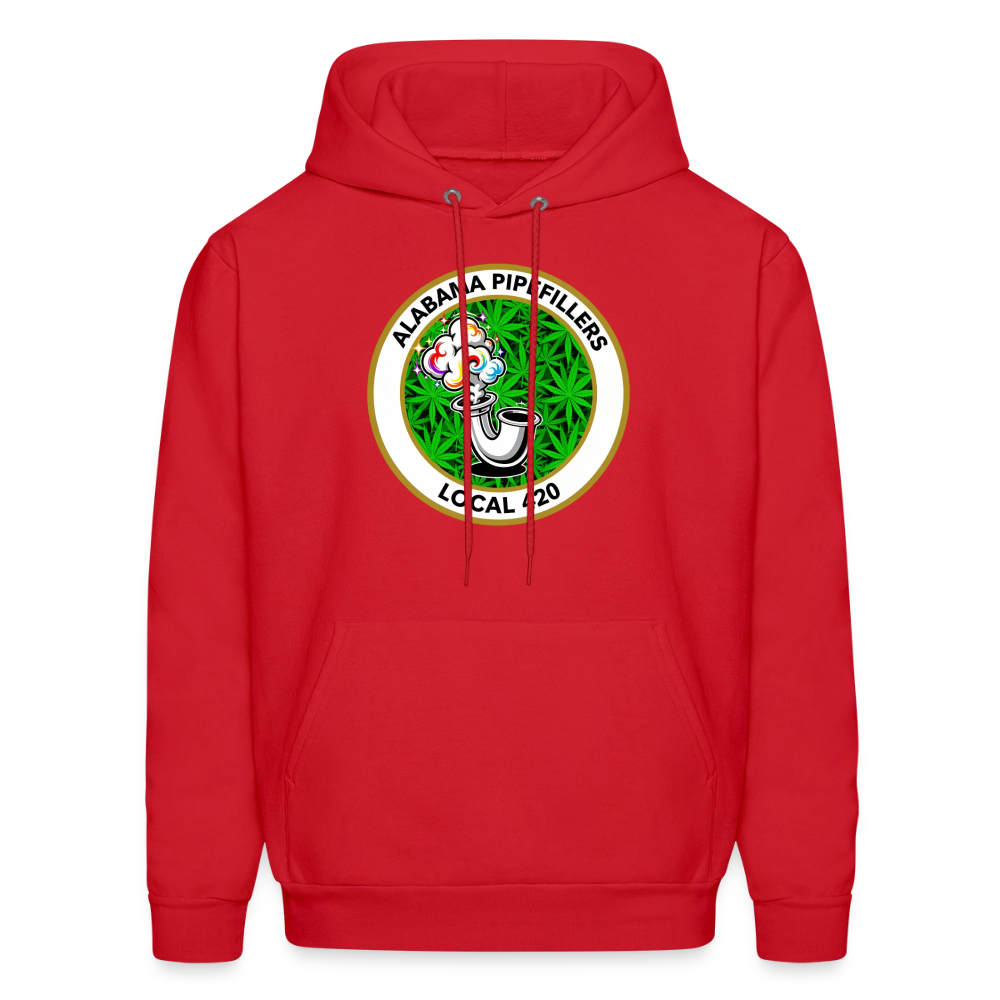 ALABAMA PIPEFILLERS LOCAL 420 F/B EM-BLEMS Men's Hoodie - red