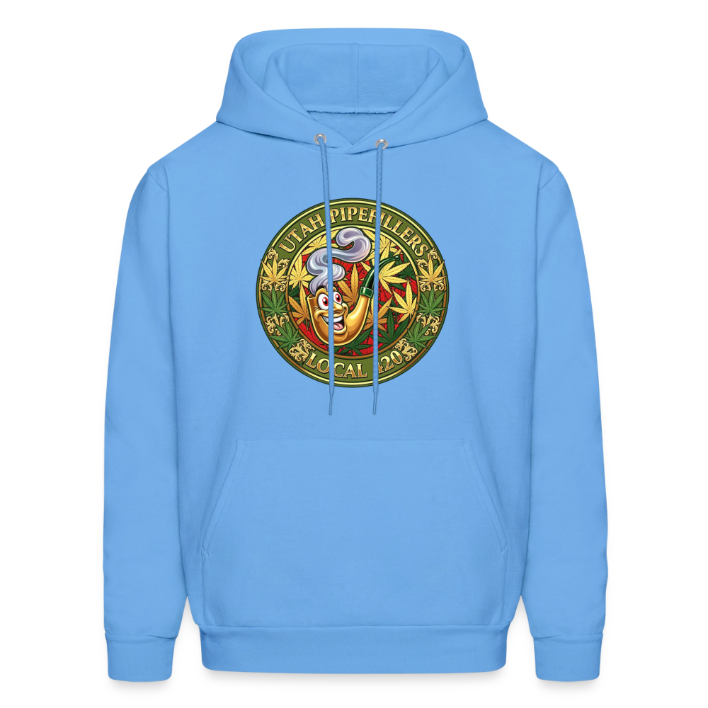 UTAH PIPEFILLERS LOCAL 420 Men's Hoodie - carolina blue