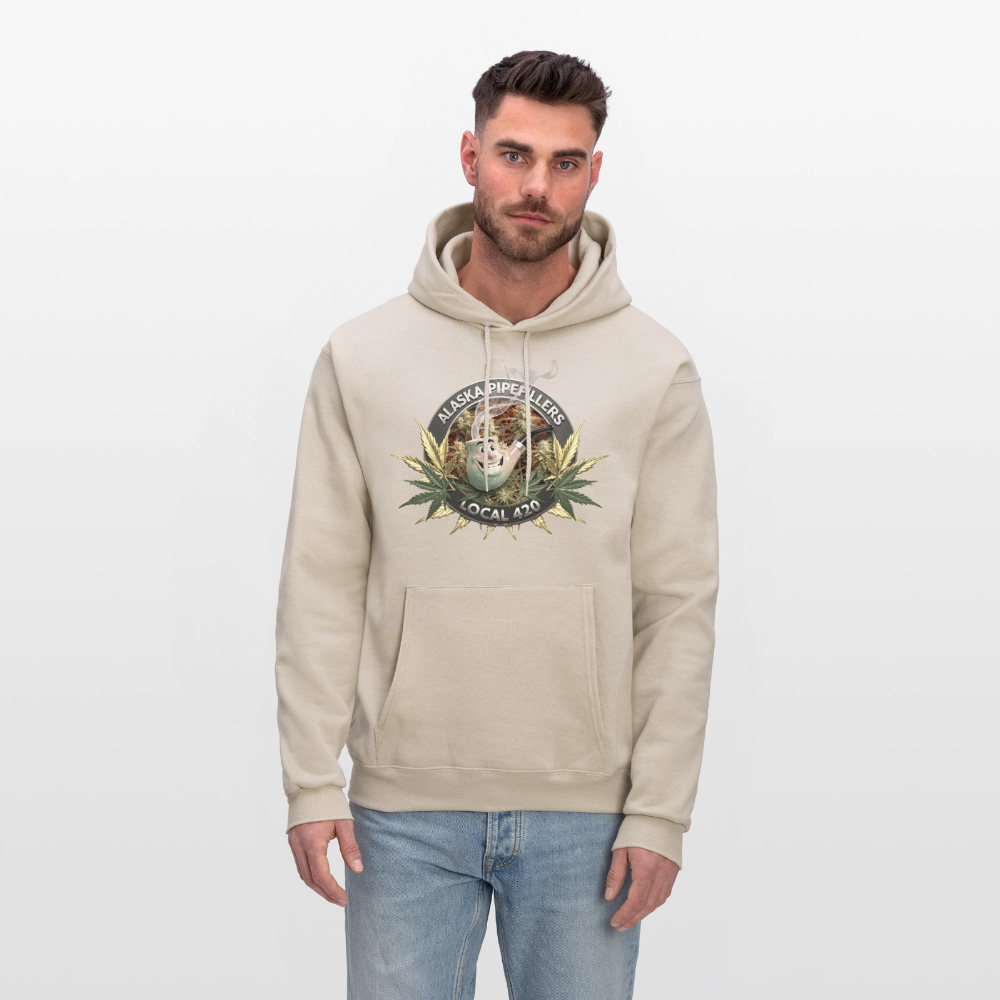 ALASKA  PIPEFILLERS LOCAL 420 F/B DESIGN Men's Hoodie - Sand