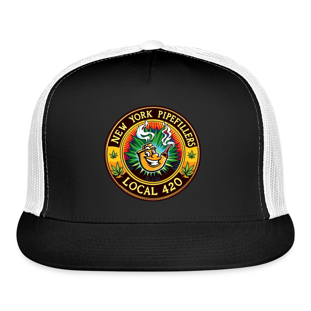 NEW YORK PIPEFILLERS LOCAL 420 Trucker Hat - black/white