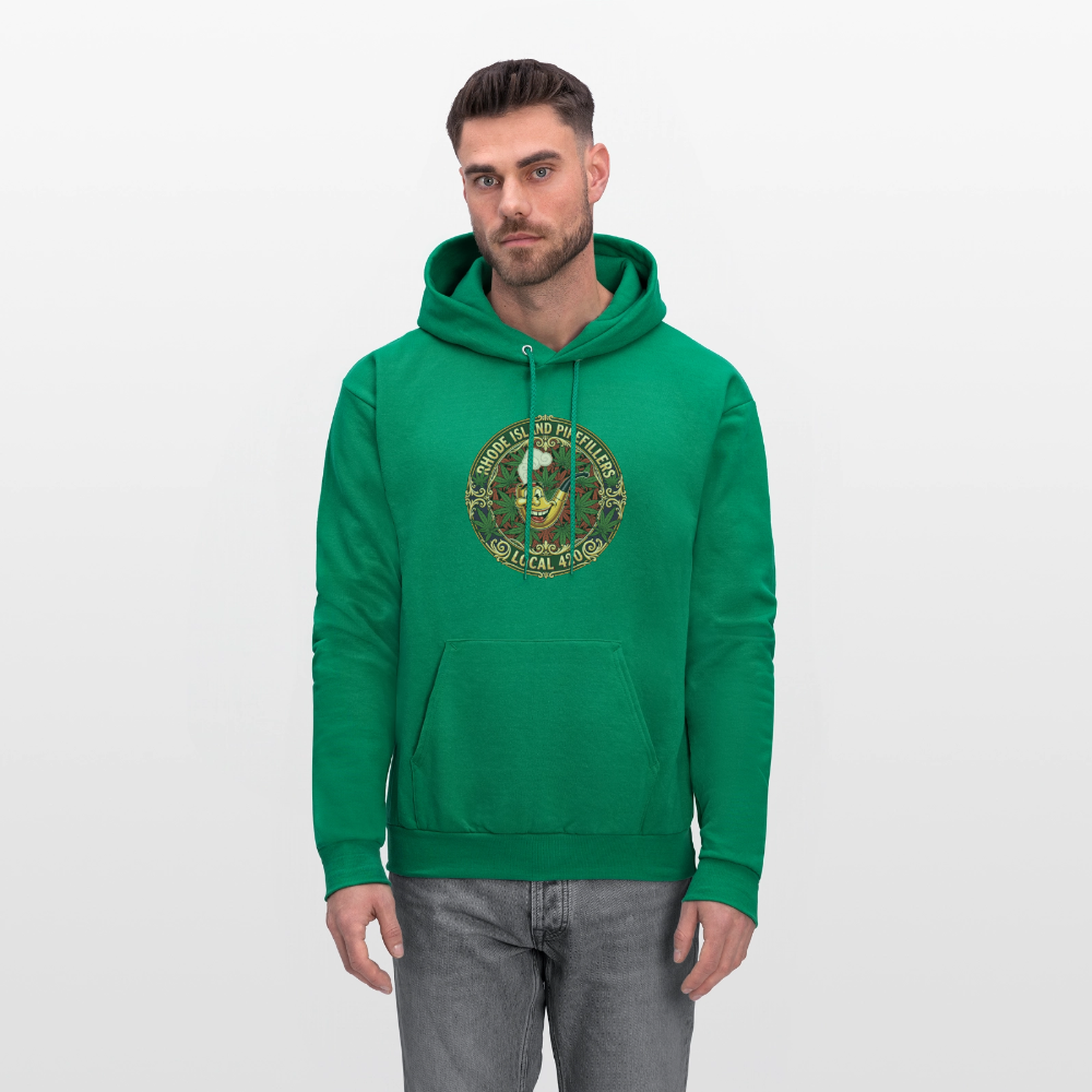 RHODE ISLAND PIPEFILLERS LOCAL 420 Men's Hoodie - kelly green