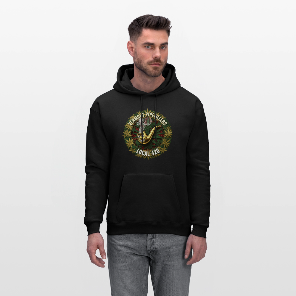 VERMONT PIPEFILLERS LOCAL 420 Men's Hoodie - black