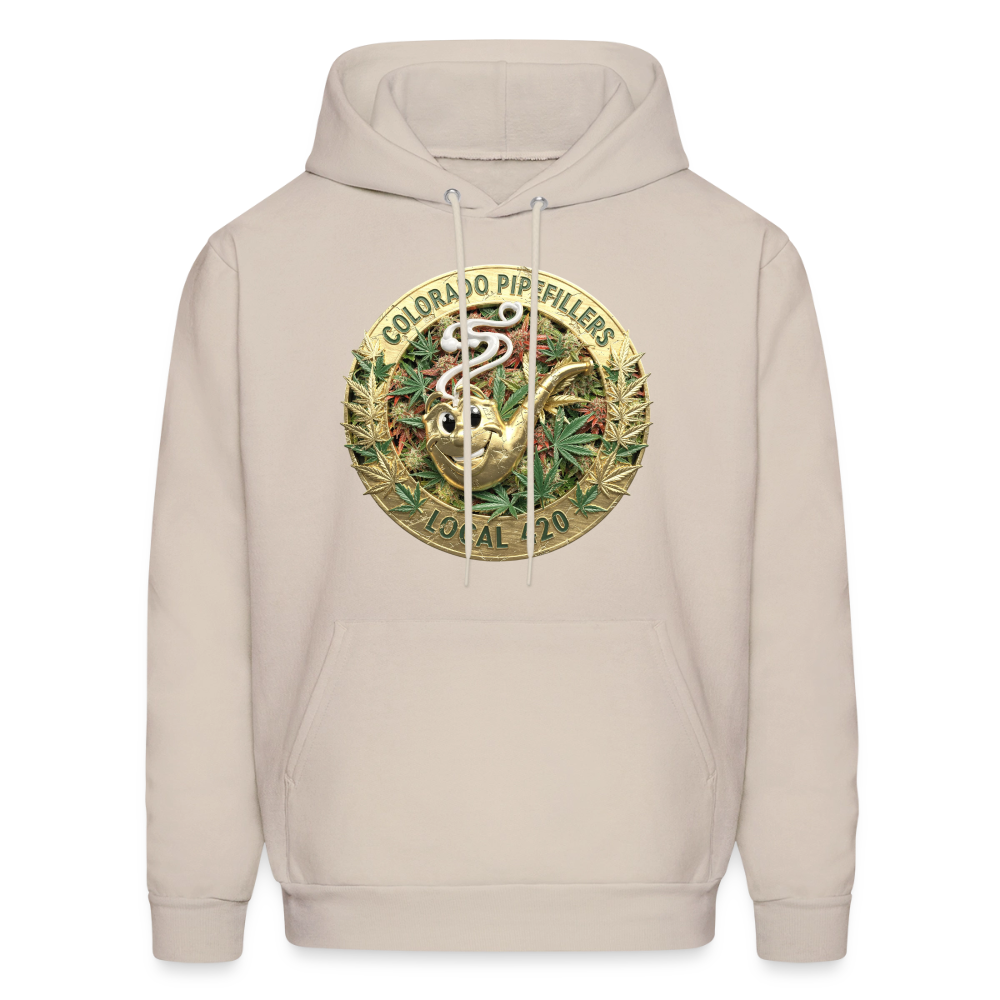 COLORADO PIPEFILLERS LOCAL 420 Men's Hoodie - Sand