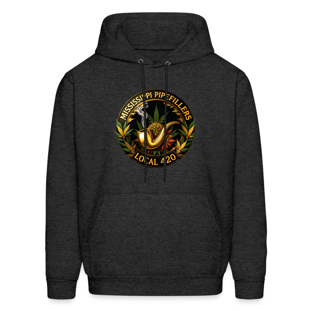 MISSISSIPPI PIPEFILLERS LOCAL 420 Men's Hoodie - charcoal grey