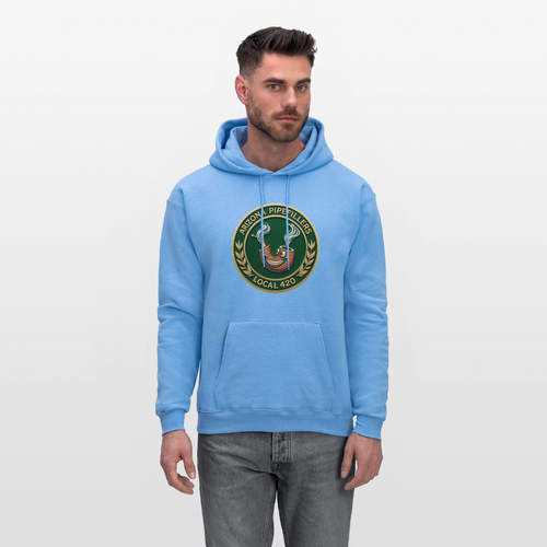 ARIZONIA PIPEFILLERS LOCAL 420 Men's Hoodie - carolina blue