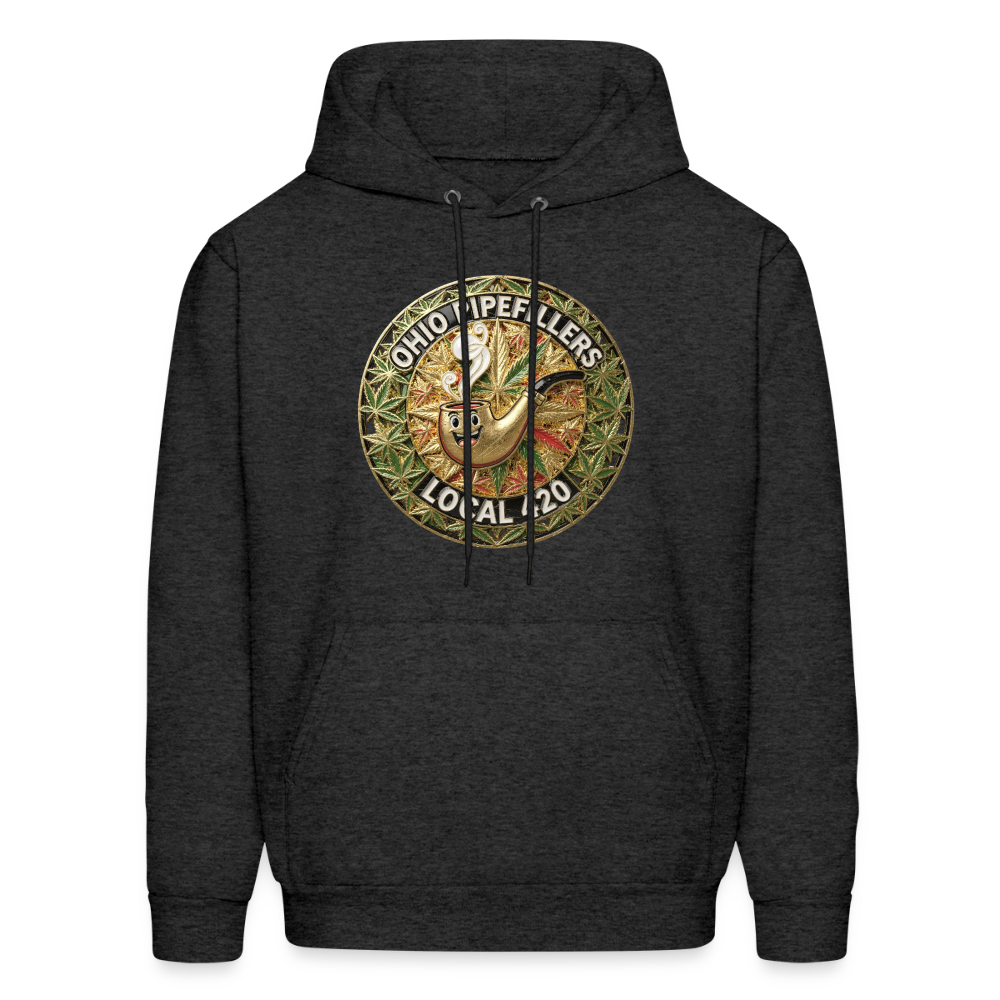 OHIO PIPEFILLERS LOCAL 420  Men's Hoodie - charcoal grey