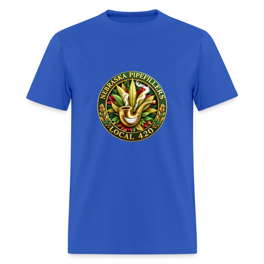 NEBRASKA PIPEFILLERS LOCAL 420 Men's T-Shirt - royal blue