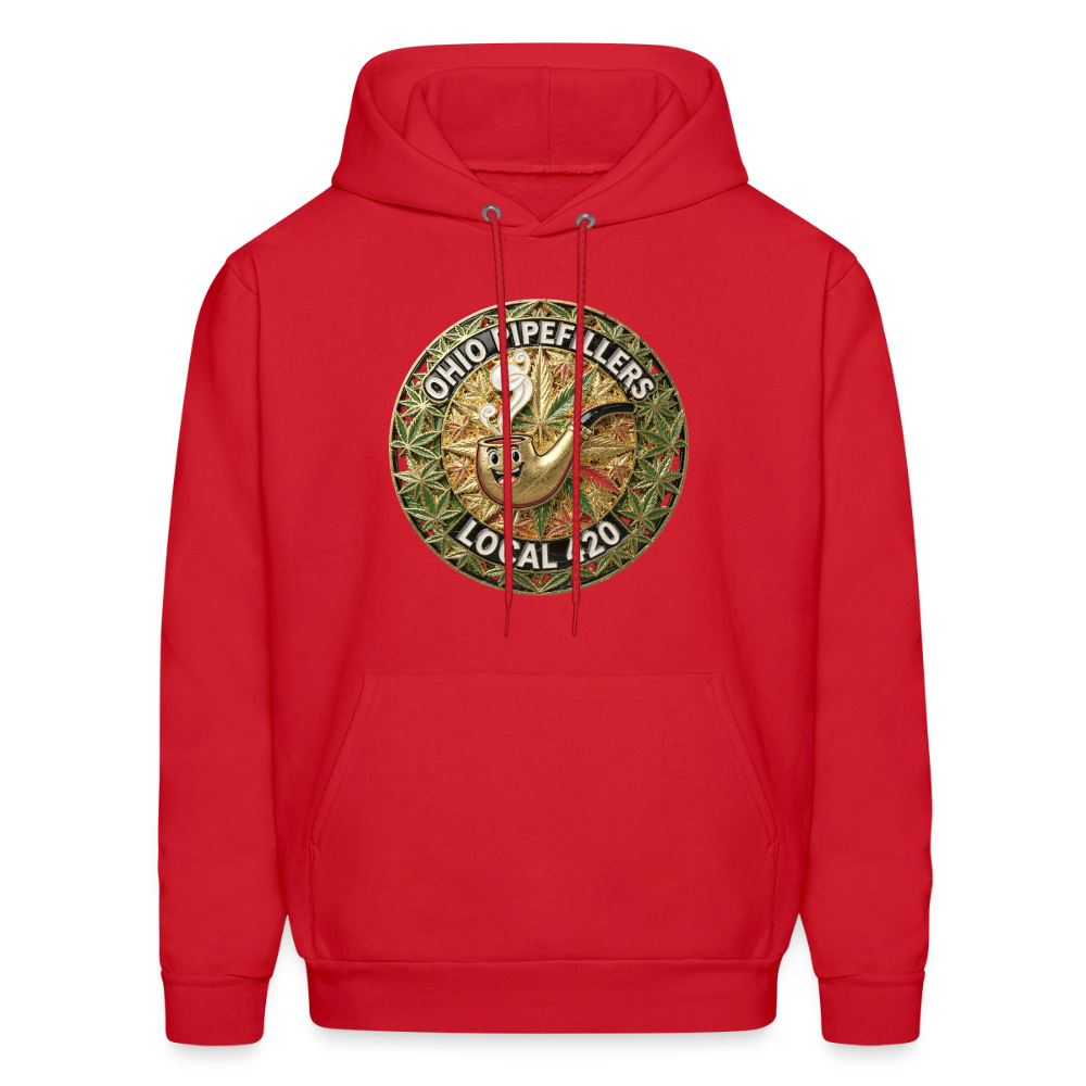 OHIO PIPEFILLERS LOCAL 420  F/B DESIGNS Men's Hoodie - red