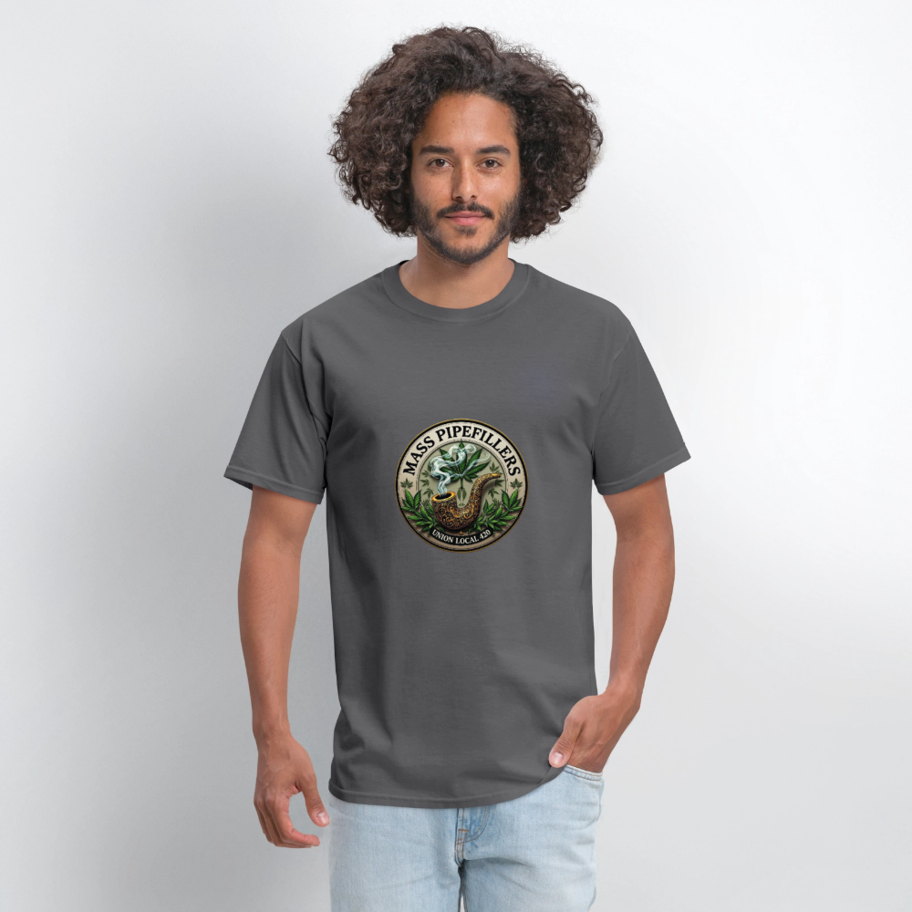 MASS PIPEFILLERS UNION LOCAL 420 Men's T-Shirt - charcoal