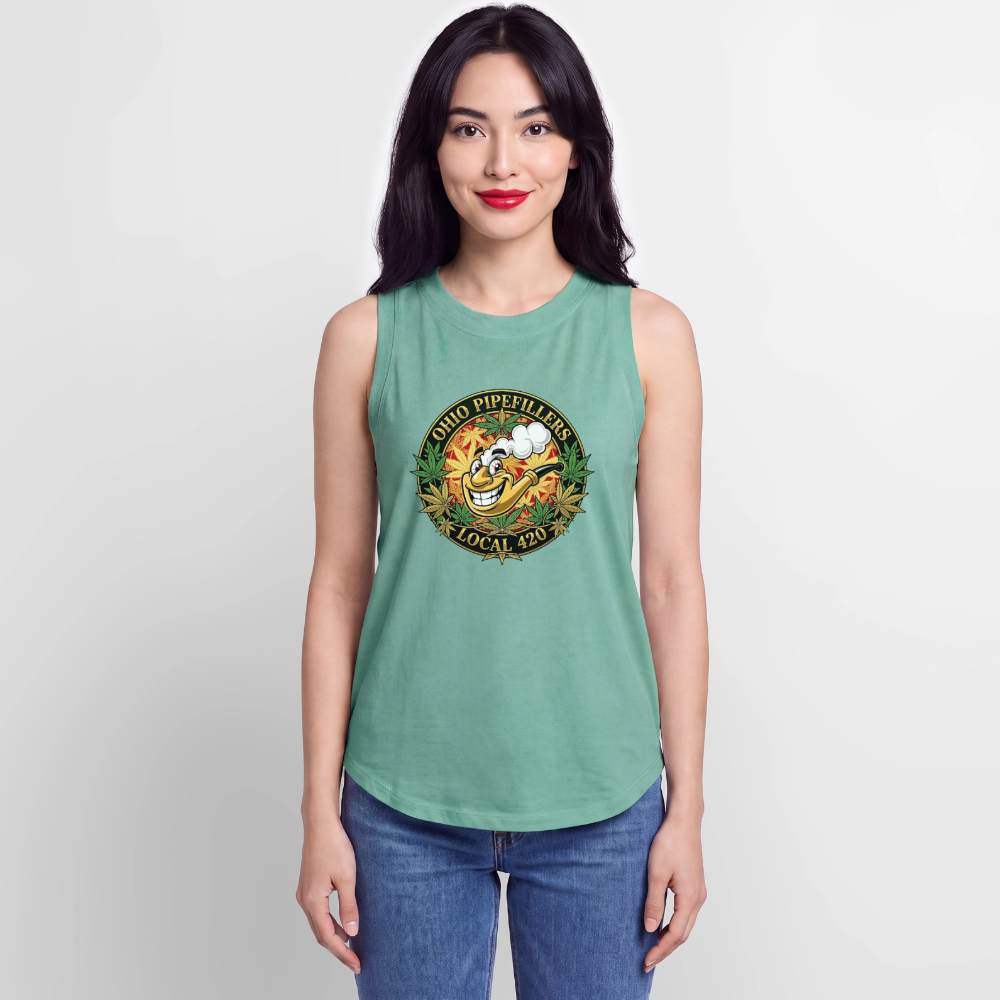 OHIO PIPEFILLERS LOCAL420 Women's Relaxed Tank Top - saltwater