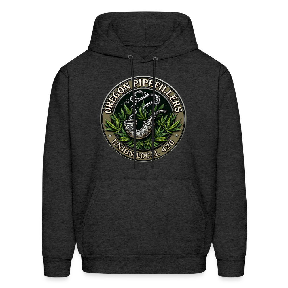 OREGON PIPEFILLERS LOCAL 420 Men's Hoodie - charcoal grey