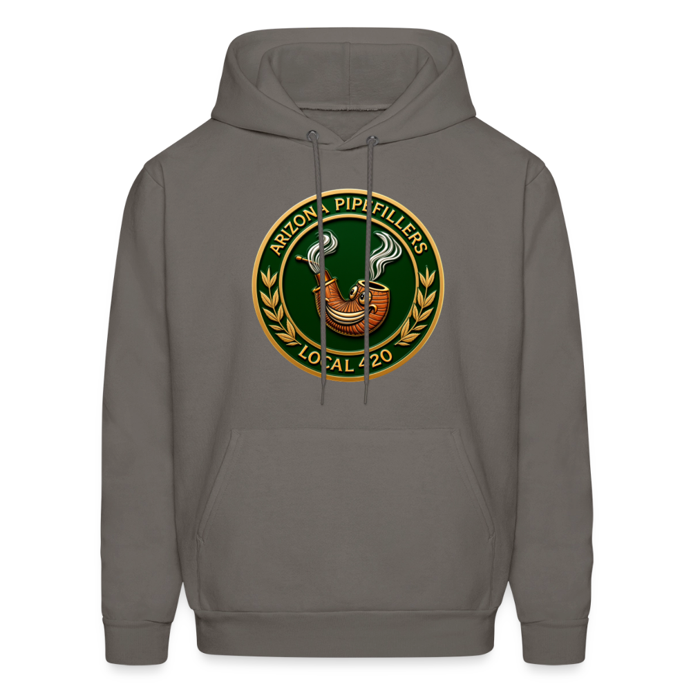 ARIZONIA PIPEFILLERS LOCAL 420 F/B DESIGN Men's Hoodie - asphalt gray