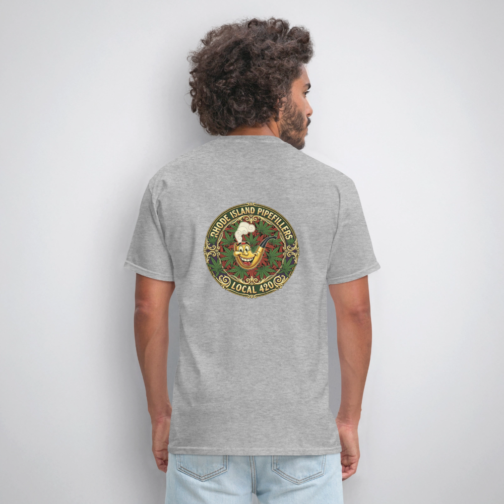 TEXAS PIPEFILLERS LOCAL 420 Men's T-Shirt - heather gray