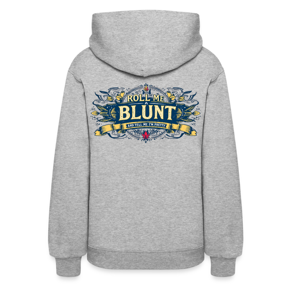 ROLL ME A BLUNT F/B DESIGNS Women's Hoodie - heather gray