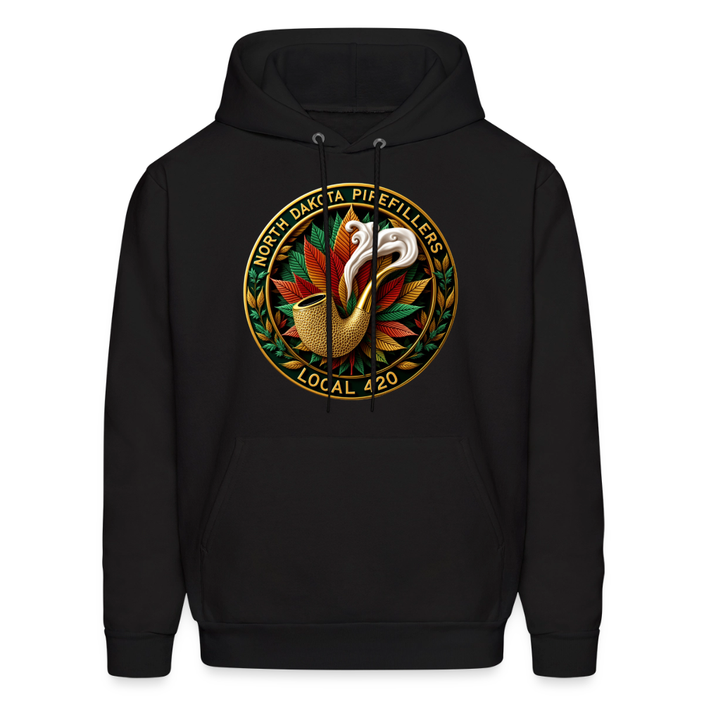 NORTH DAKOTA PIPEFILLERS LOCAL 420 Men's Hoodie - black