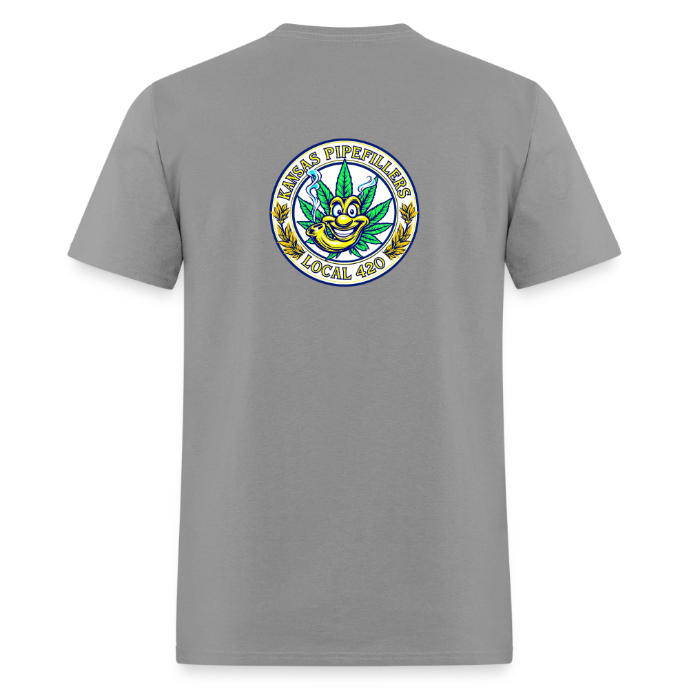 KANSAS PIPEFILLERS LOCAL 420 F/B DESIGNS Men's T-Shirt - rock