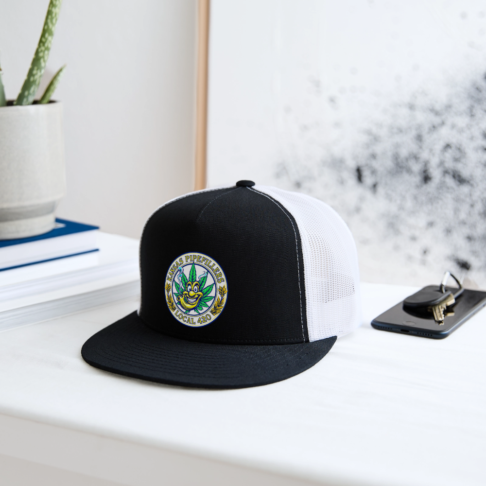KANSAS PIPEFILLERS LOCAL 420 Trucker Hat - black/white