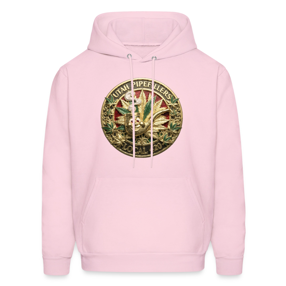 UTAH PIPEFILLERS LOCAL 420 Men's  Hoodie - pale pink