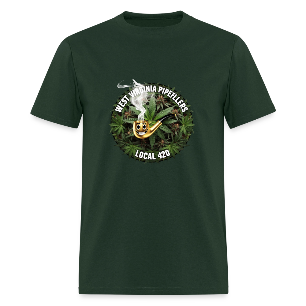 WEST VIRGINIA PIPEFILLERS LOCAL 420 Men's T-Shirt - forest green
