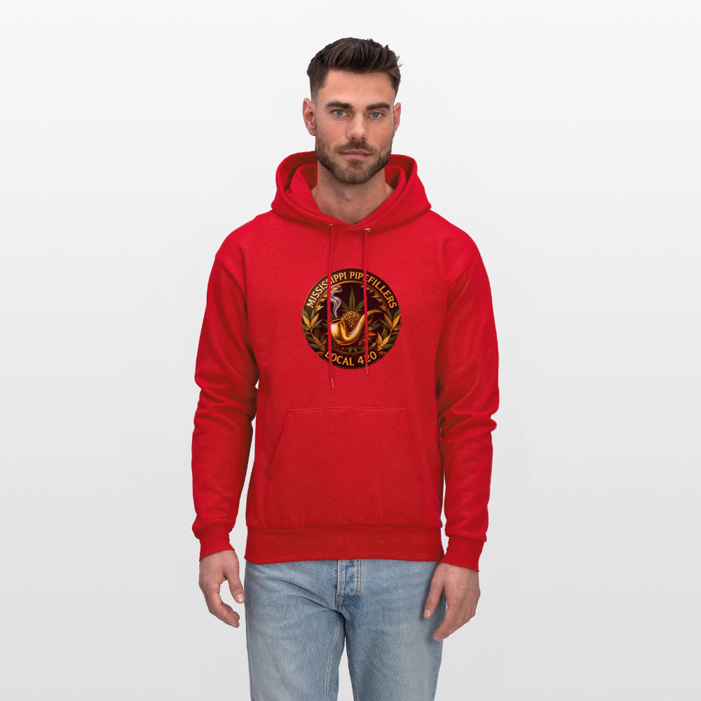 MISSISSIPPI PIPEFILLERS LOCAL 420 Men's Hoodie - red
