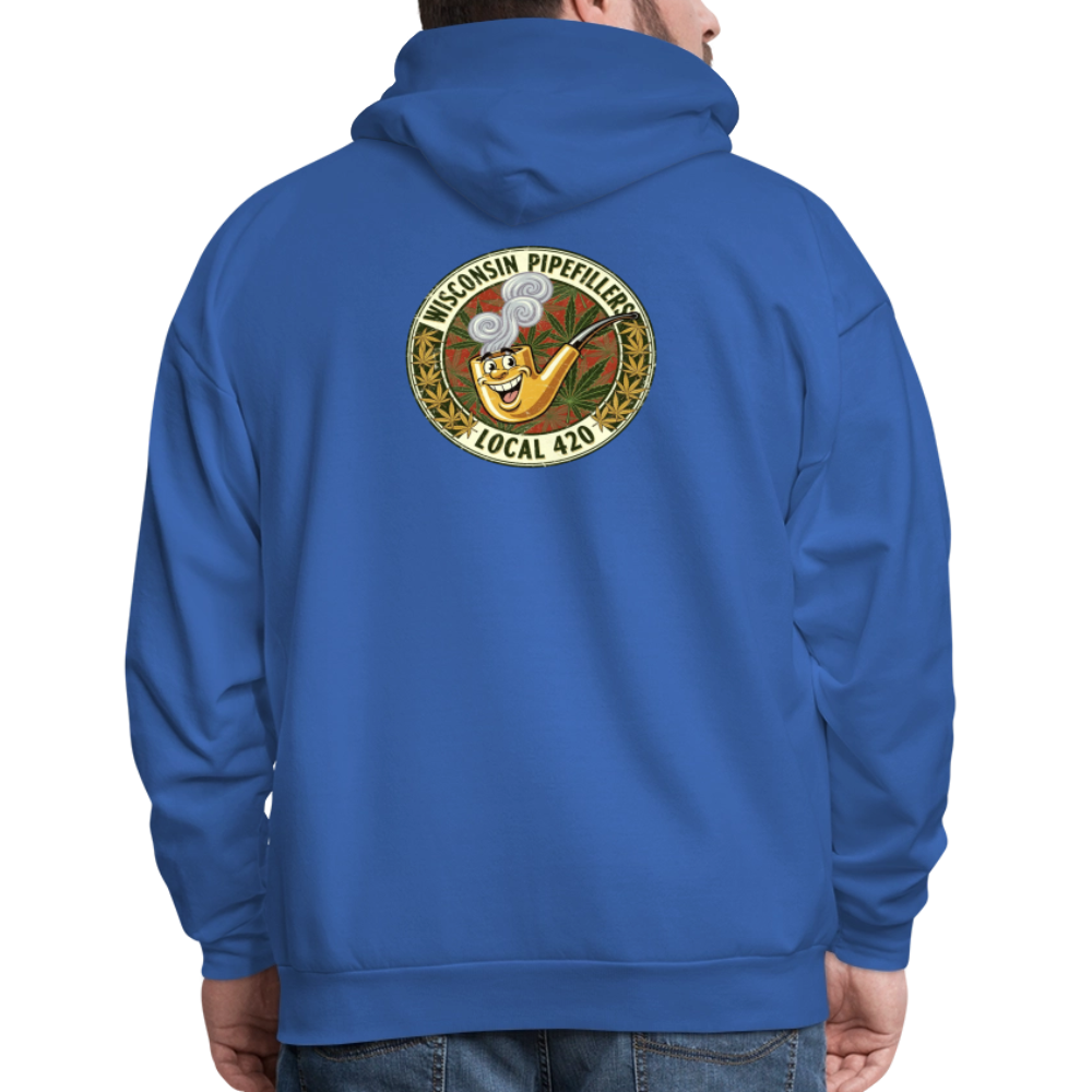WISCONSIN PIPEFILLERS LOCL 420 F/B DESIGN Men's Hoodie - royal blue