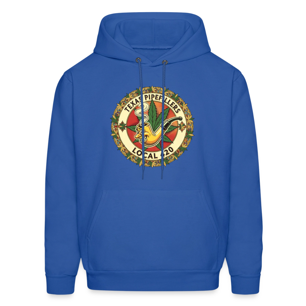 TEXAS PIPEFILLERS LOCAL 420 Men's Hoodie - royal blue