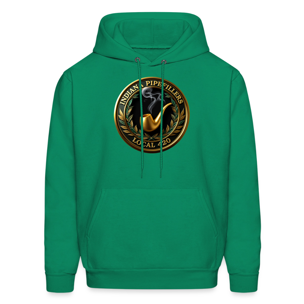INDIANA PIPEFILLERS LOCAL 420 F/B DESIGN Men's Hoodie - kelly green