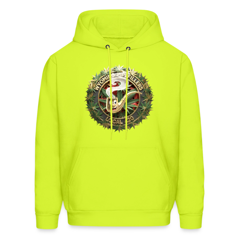 WYOMING PIPEFILLERS LOCAL 420 Men's Hoodie - safety green