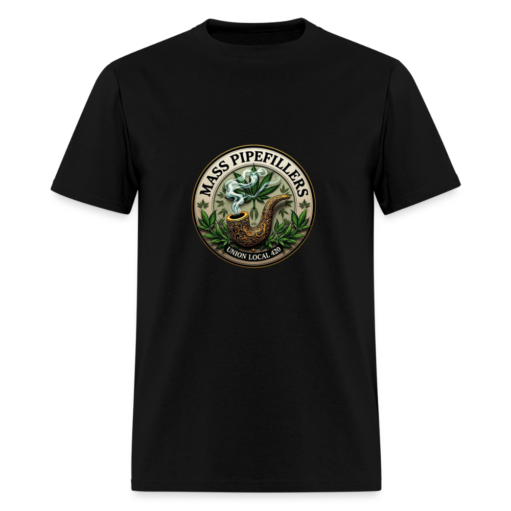 MASS PIPEFILLERS UNION LOCAL 420 Men's T-Shirt - black