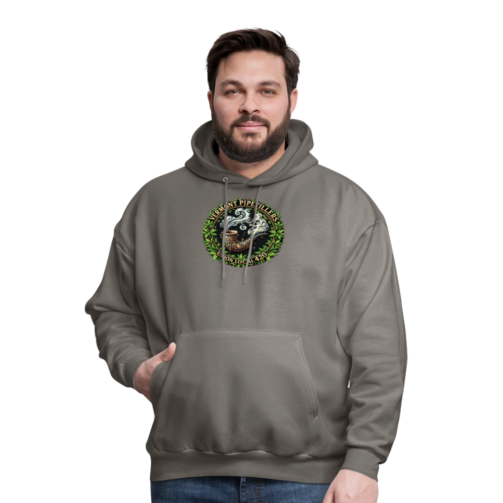 VERMONT PIPEFILLERS LOCAL 420 Men's Hoodie - asphalt gray