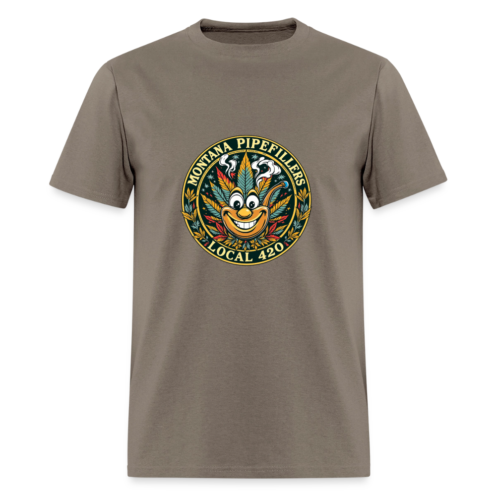 MONTANA PIPEFILLERS LOCAL 420 Men's T-Shirt - safari