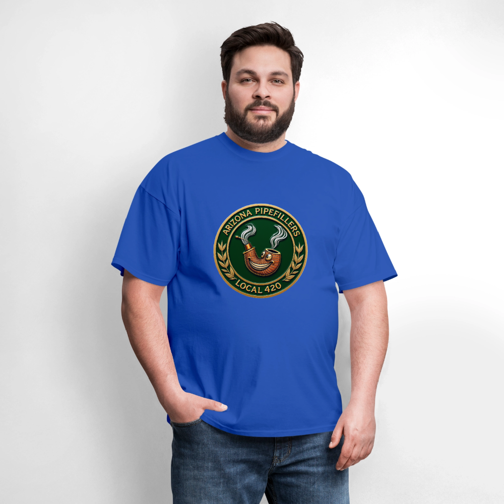 ARIZONIA PIPEFILLERS LOCAL 420 Men's T-Shirt - royal blue