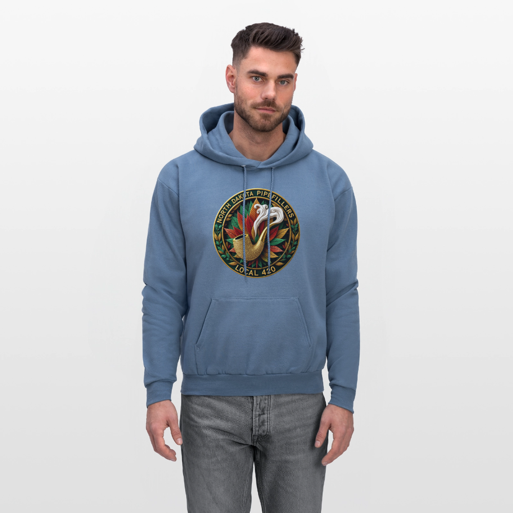 NORTH DAKOTA PIPEFILLERS LOCAL 420 Men's Hoodie - denim blue
